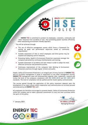 HSE Policy 2023