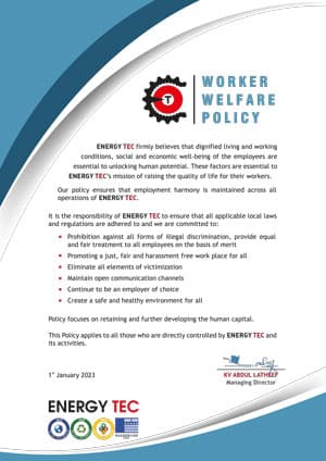 Worker Welfare Policy 2023